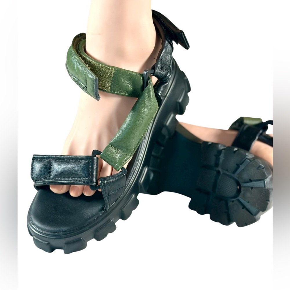 Arizona Love Leather Platform Sporty Women's Sandals US 7.5 - Picture 3 of 15